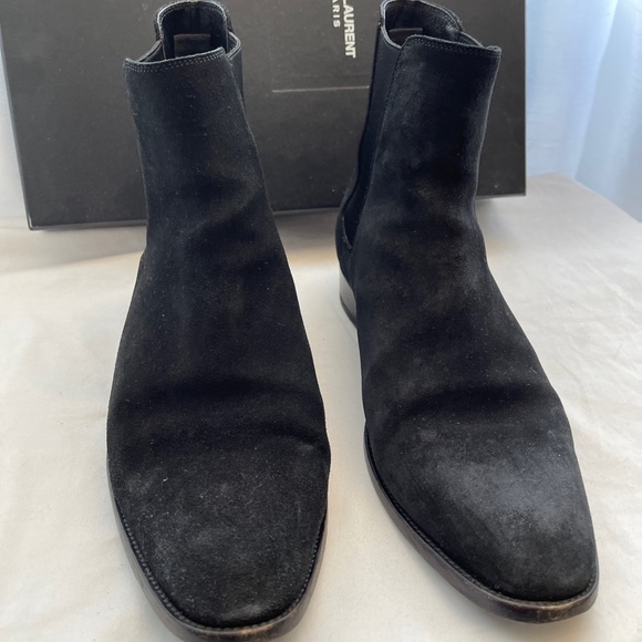 YSL Saint Laurent Wyatt 30 Black Sz 42 Chelsea boot - Picture 2 of 5